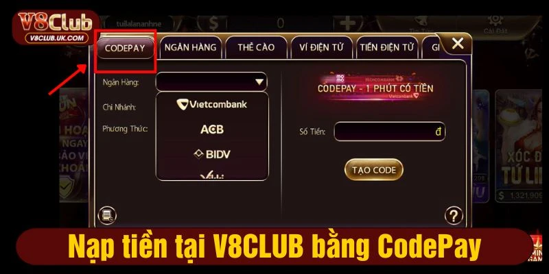 Hình thức Codepay dễ thực hiện và tốc độ nhanh