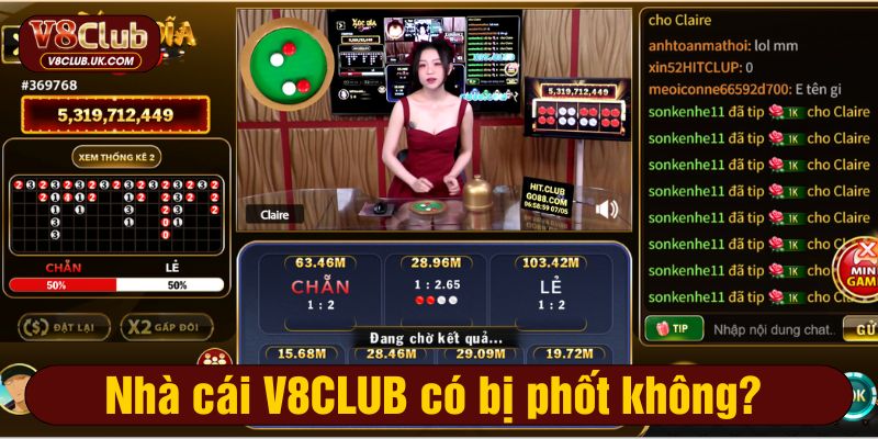 Nhà cái V8CLUB có bị phốt không