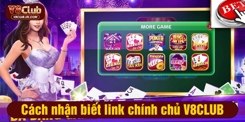 Nhận biết link chính chủ V8CLUB