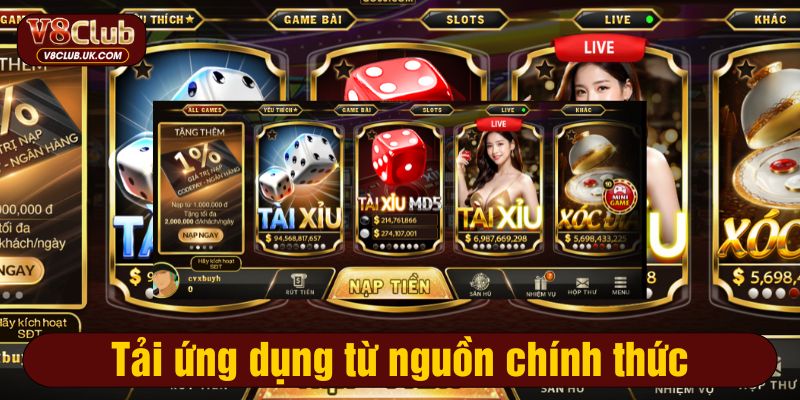 Nhận biết link chính chủ V8CLUB để tải app an toàn