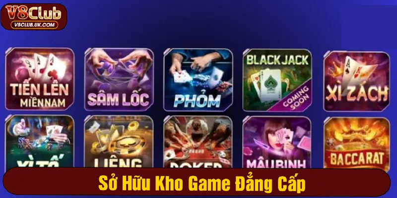 V8club sở hữu kho game đẳng cấp